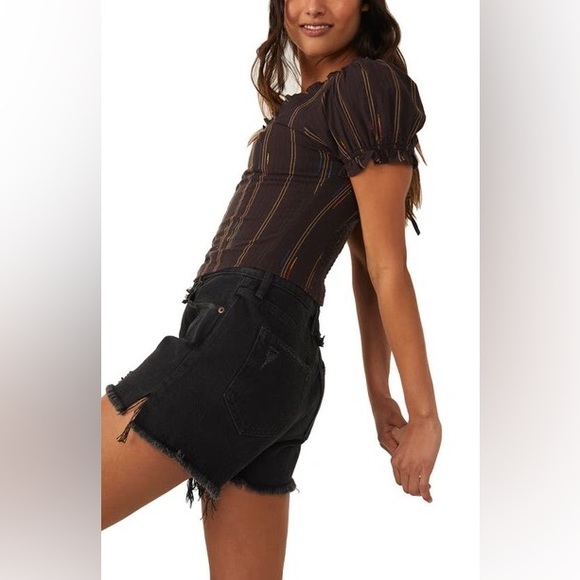 NWT Free People serotonin corset top in brown S - Picture 4 of 8